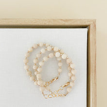 Load image into Gallery viewer, Faye- 14k Gold Filled Tan And Gold Mommy &amp; Little Babe Bracelet
