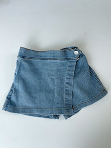 Nala Denim Skort and Blouse Set