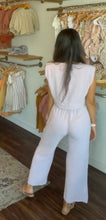 Load image into Gallery viewer, Light Lavender Linen Pant and Crop Set
