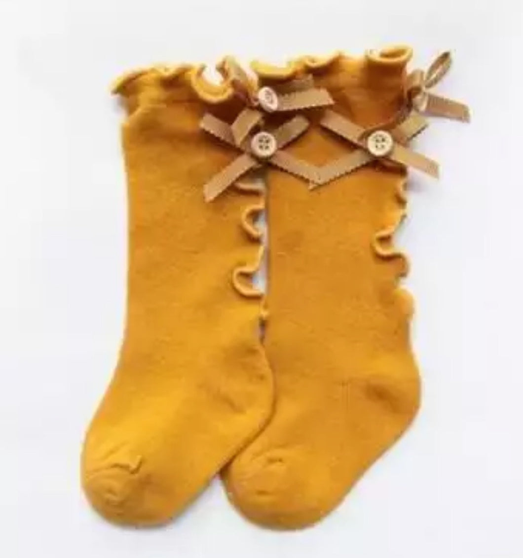 Maisey Mid Sock, Mustard