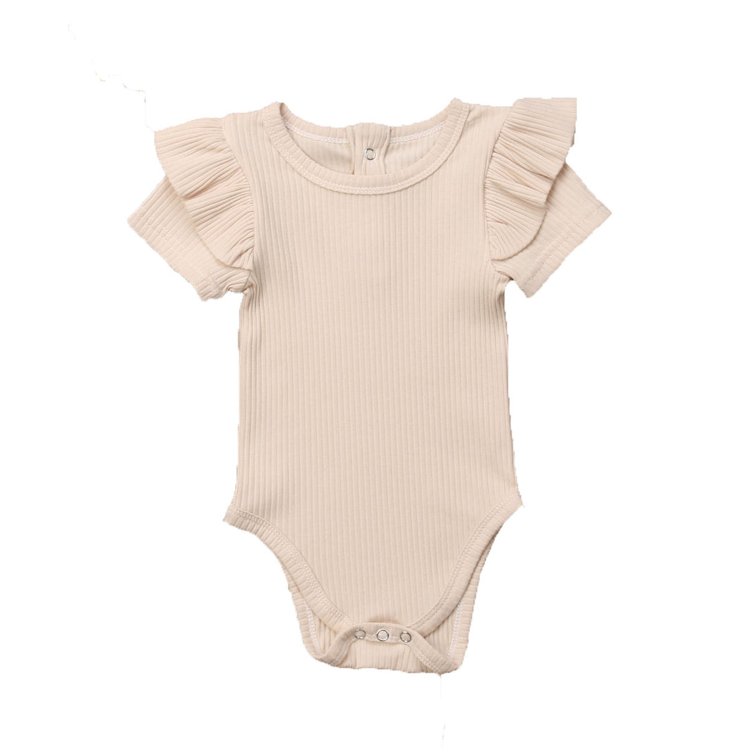 Nola Short Sleeve Body Suit, Beige