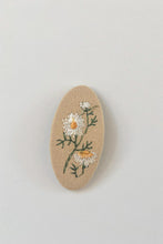 Load image into Gallery viewer, Ada Daisy Embroidered Hair Clip, Beige
