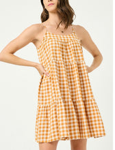 Load image into Gallery viewer, Kenzie Women&#39;s Gingham Tiered Sleeveless Dress
