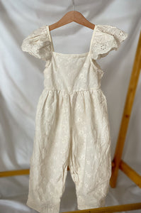 Evangeline Embroidered Pant Romper