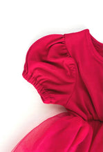 Load image into Gallery viewer, KENZI PUFF SLEEVE TUTU DRESS -  BERRY
