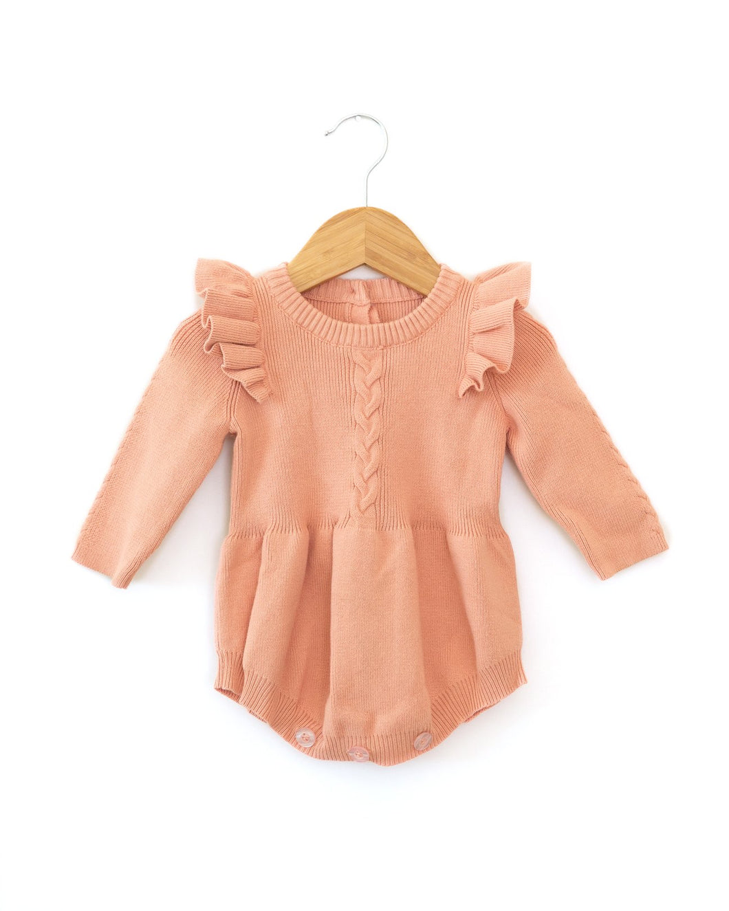 Mabel Knit Romper, Rose
