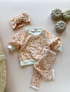 Boho Floral Pumpkin Sweater